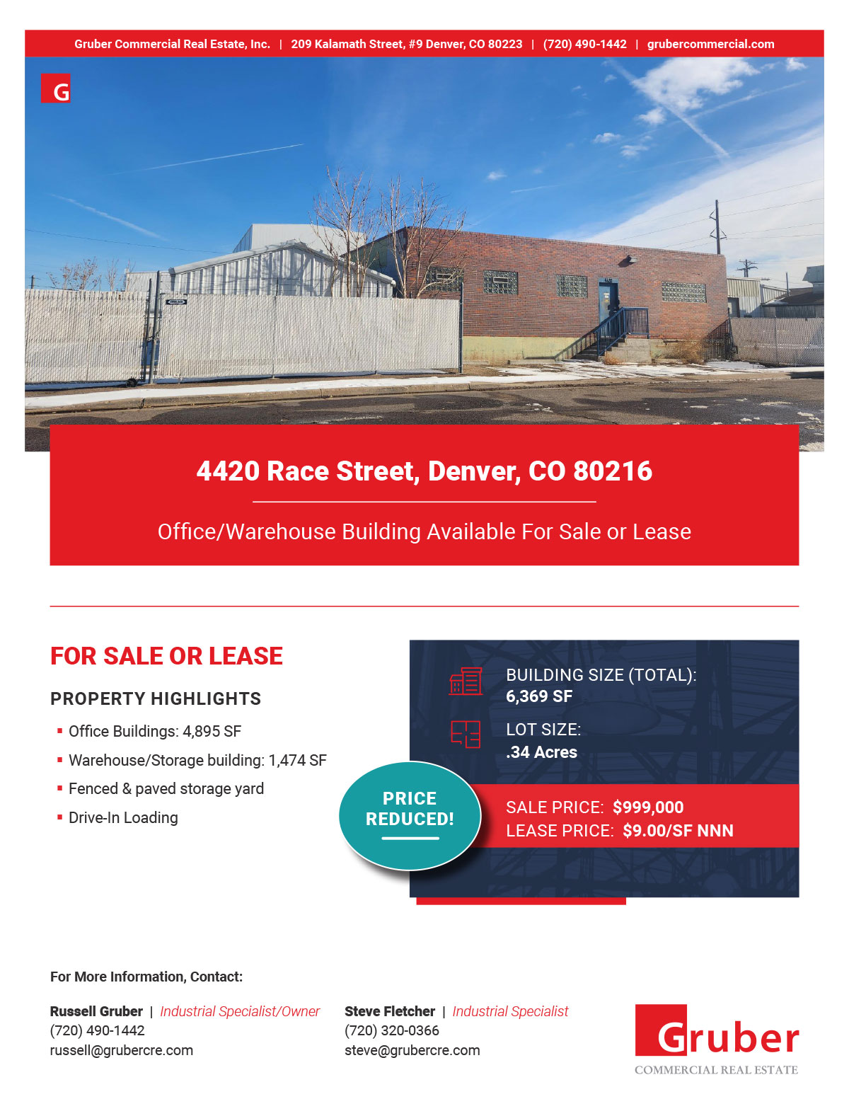 4420 Race Street, Denver, CO Gruber Commercial Real Estate