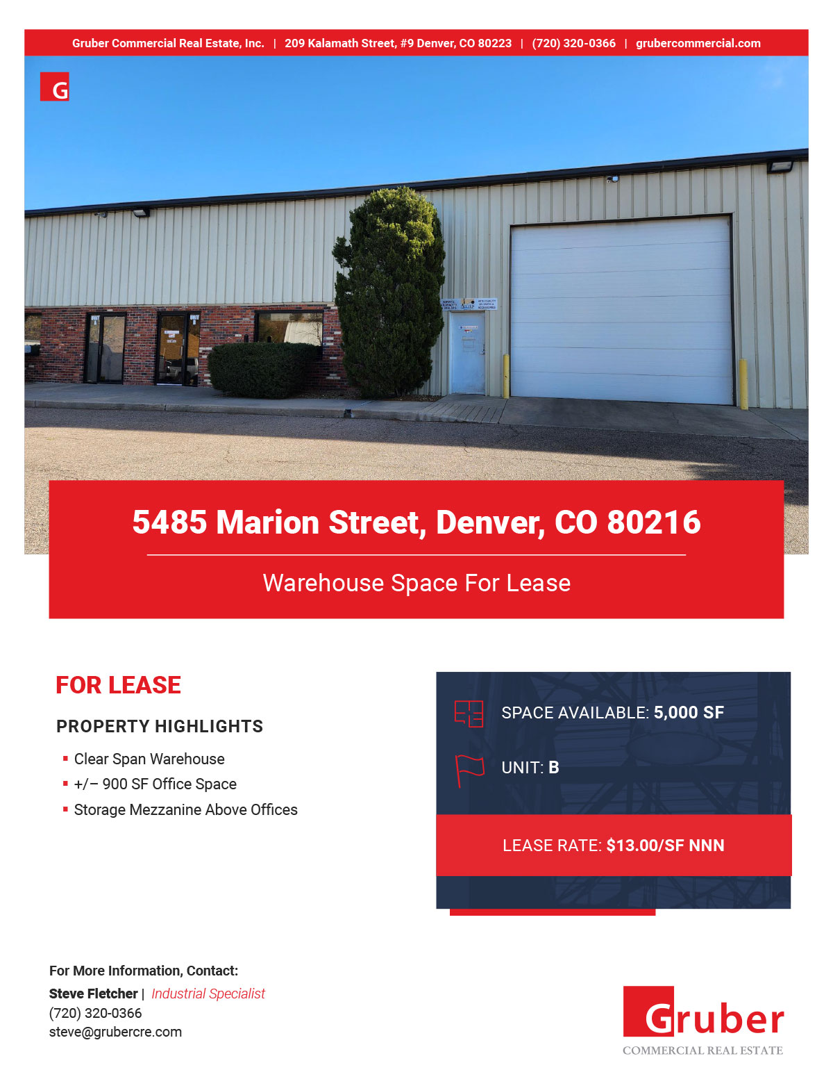 5485 Marion Street, Unit B Brochure