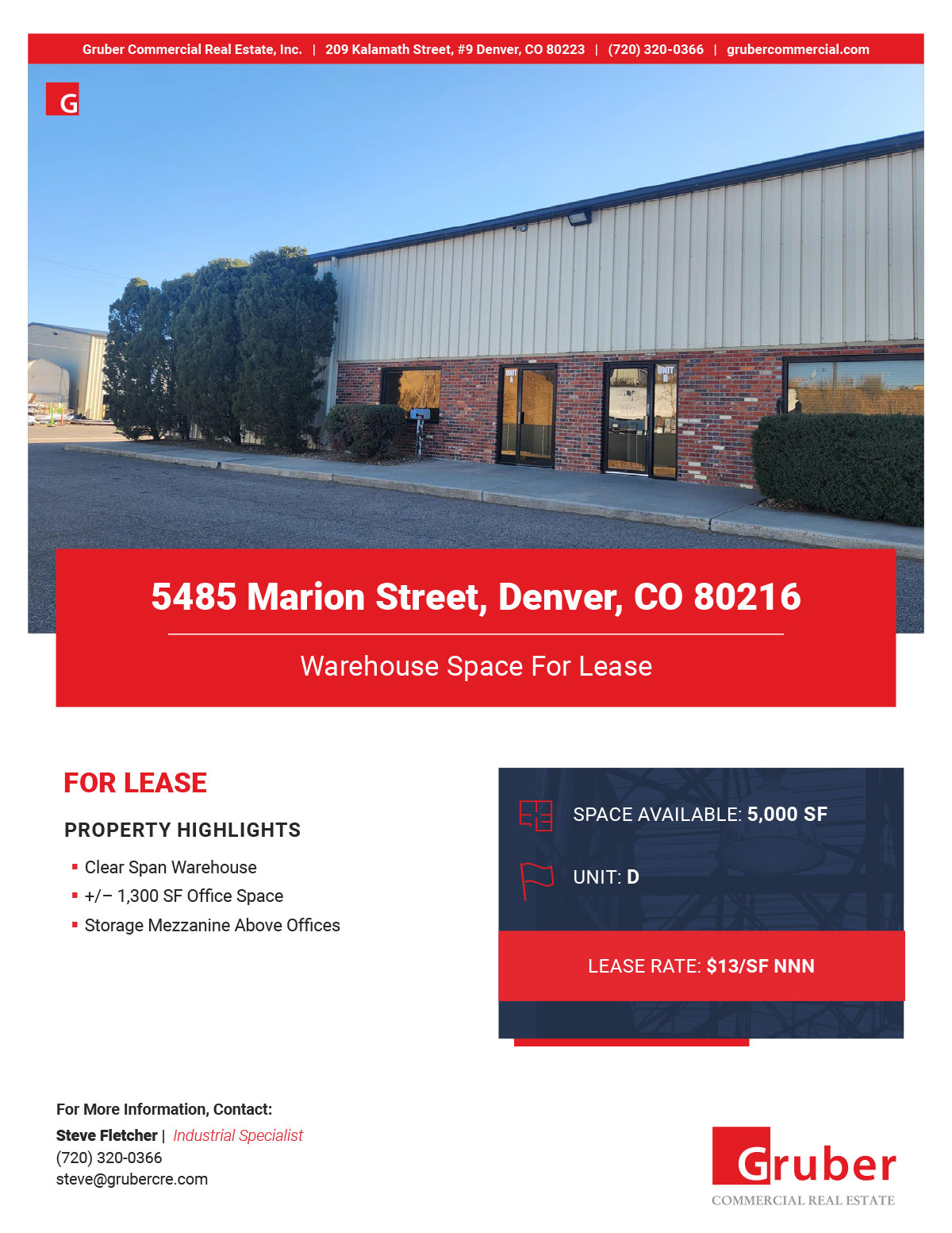 5485 Marion Street, Unit D Brochure